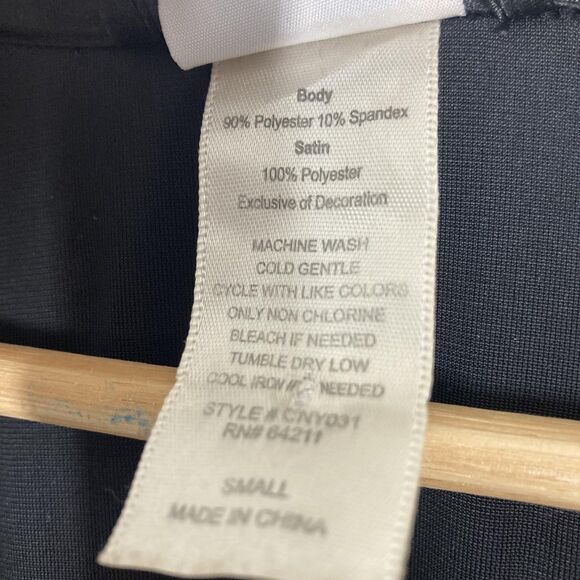 Jonquil by Diane Samandi Kimono Robe Small Black Velvet Satin Trim 3/4 Sleeve - Picture 14 of 14